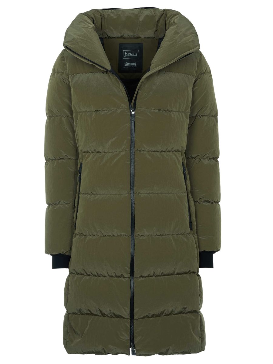 Gesteppter Daunenparka mit Stehkragen