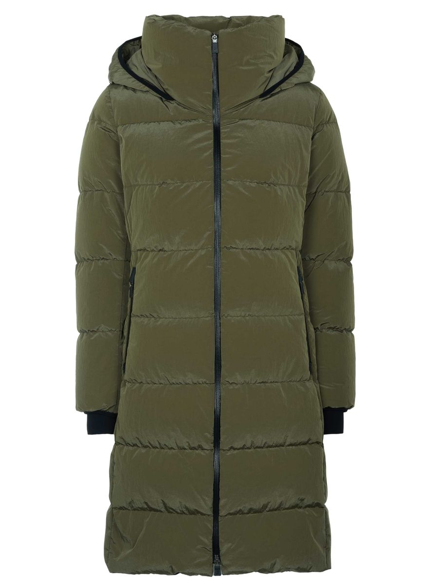 Gesteppter Daunenparka mit Stehkragen