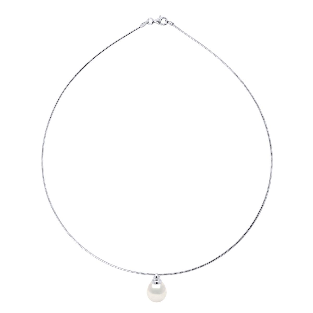 Elegante Perlenhalskette mit V-Anhänger