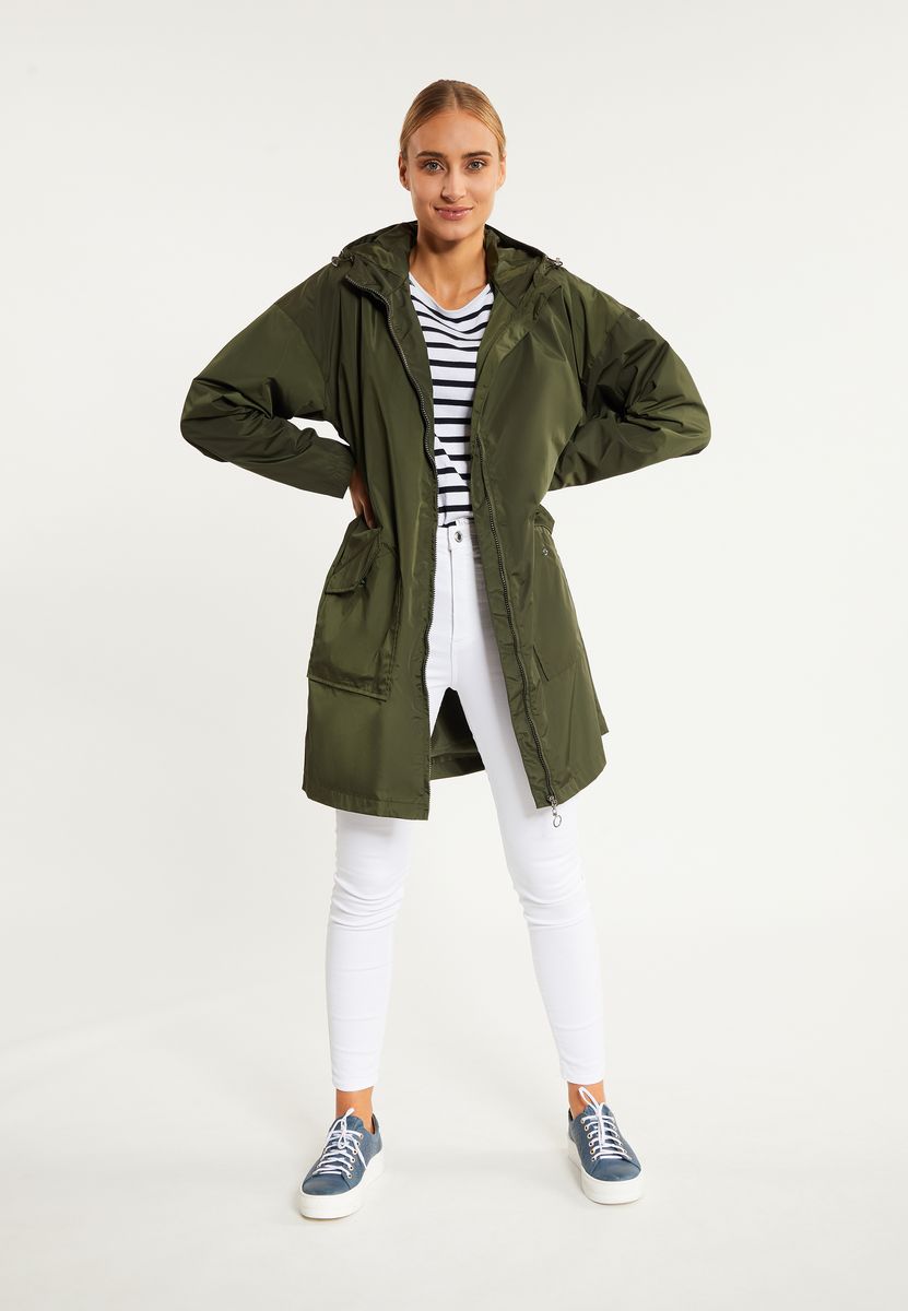 Recycelter Oversized Kapuzen-Regenparka