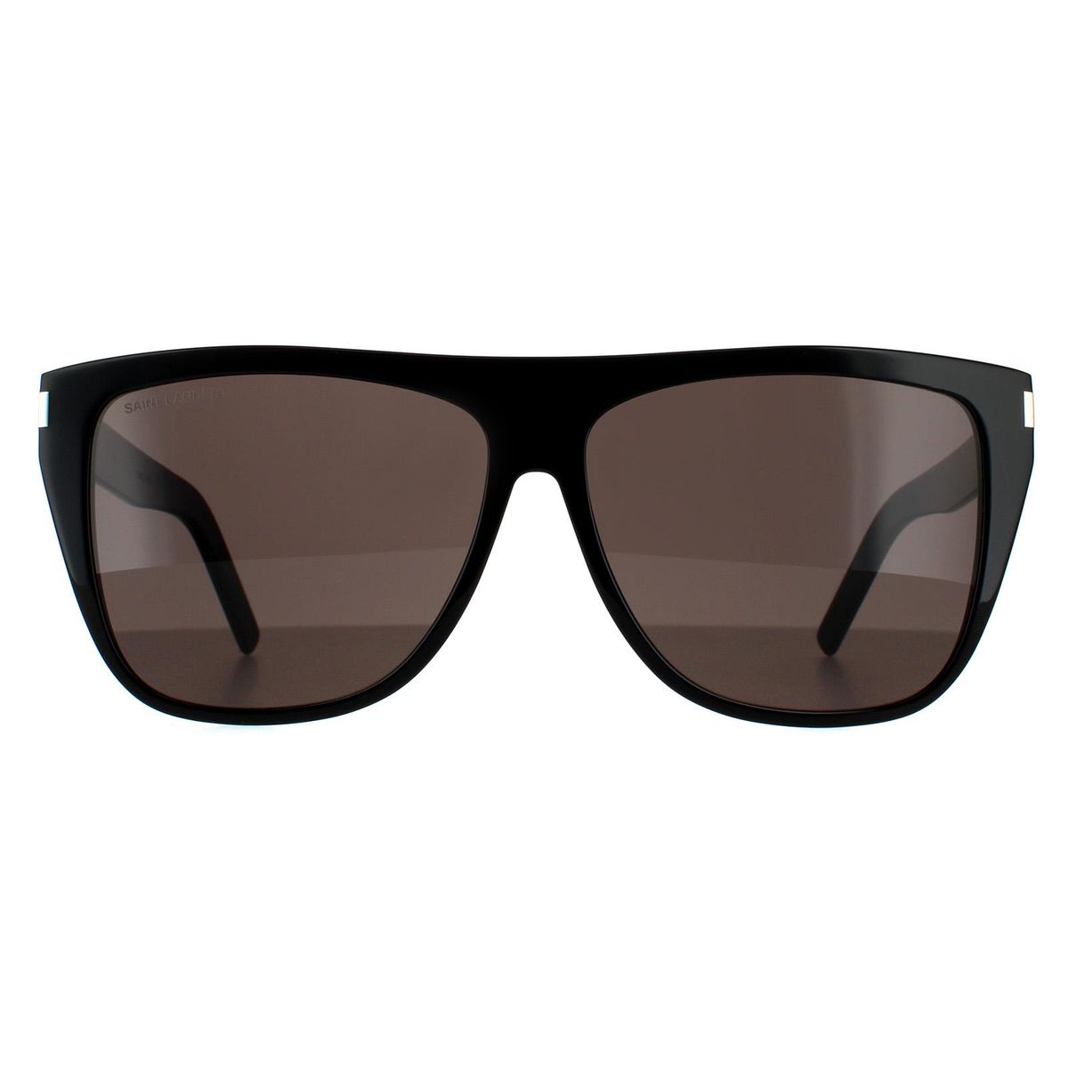 Markante quadratische Sonnenbrille mit Flachsteg