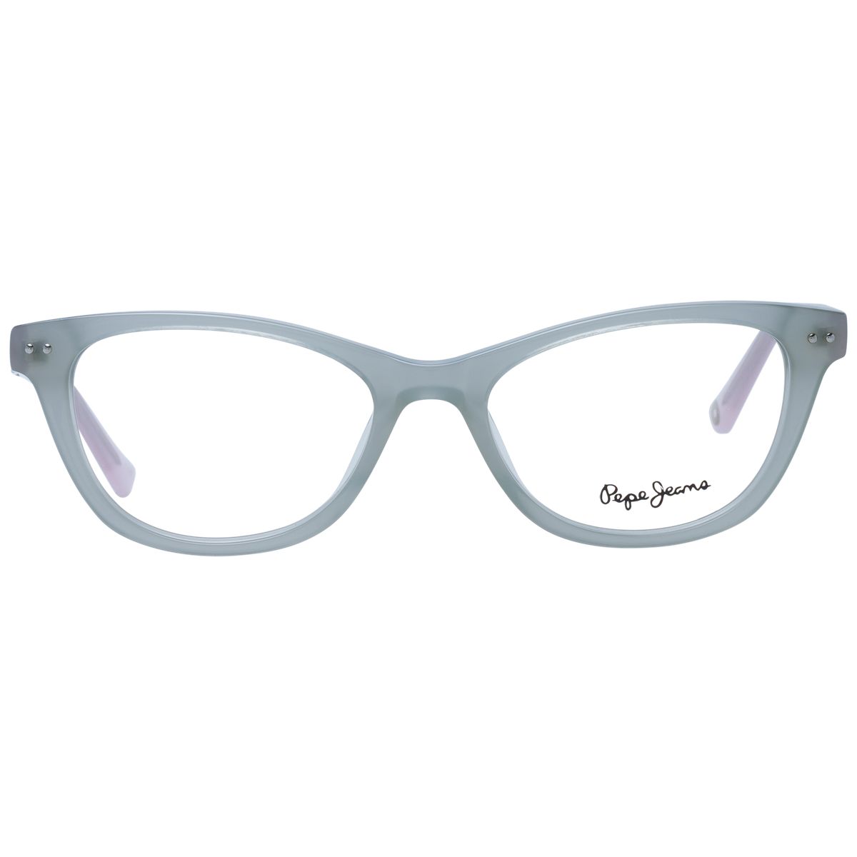 Transparente Brille in Schmetterlingsform