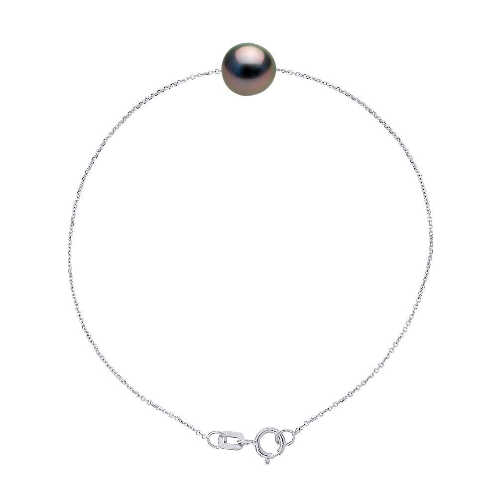 Kultiviertes Tahiti-Perlen Mesh-Armband