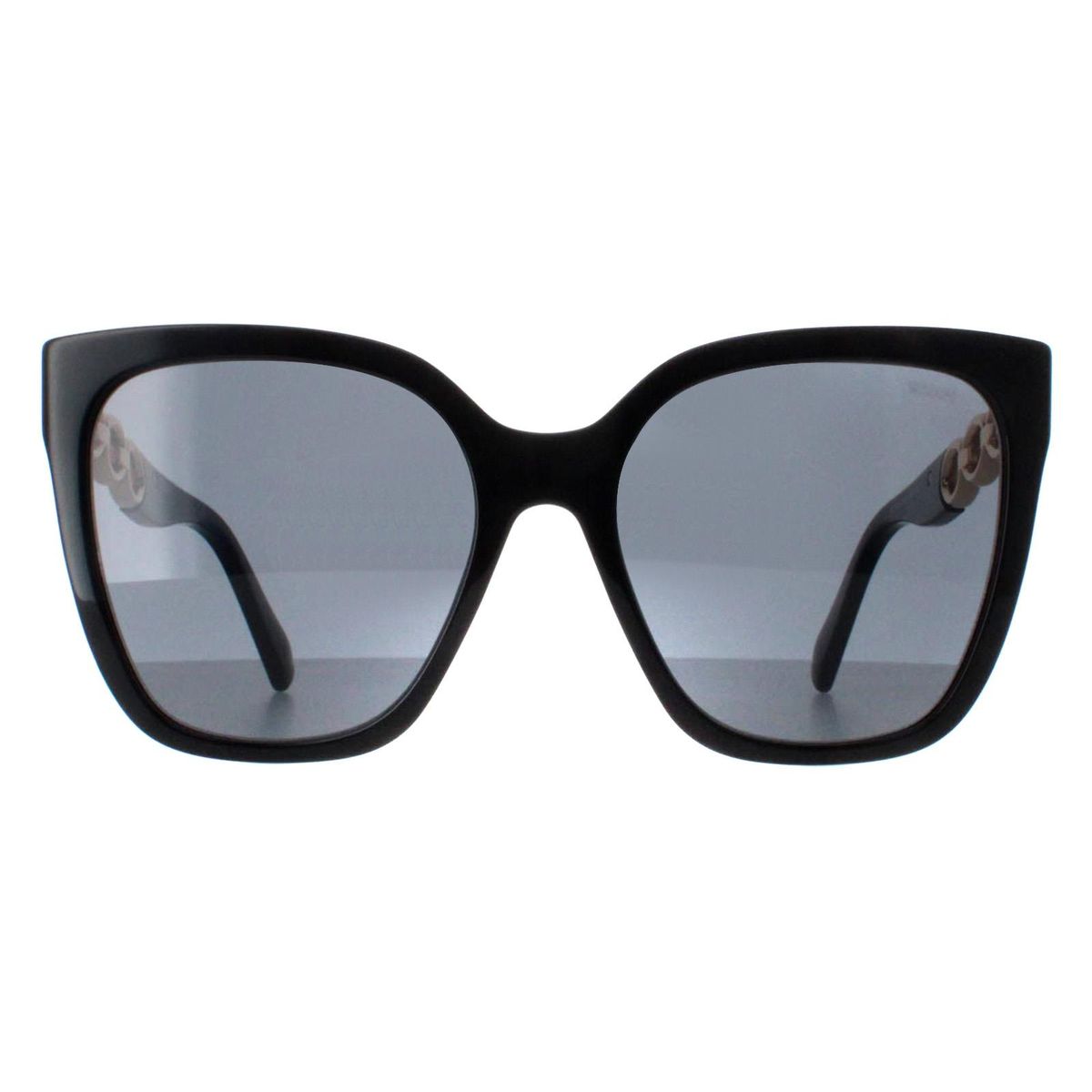 Markante quadratische Sonnenbrille mit Kette