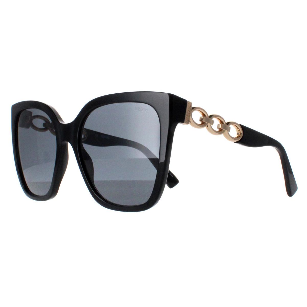 Markante quadratische Sonnenbrille mit Kette