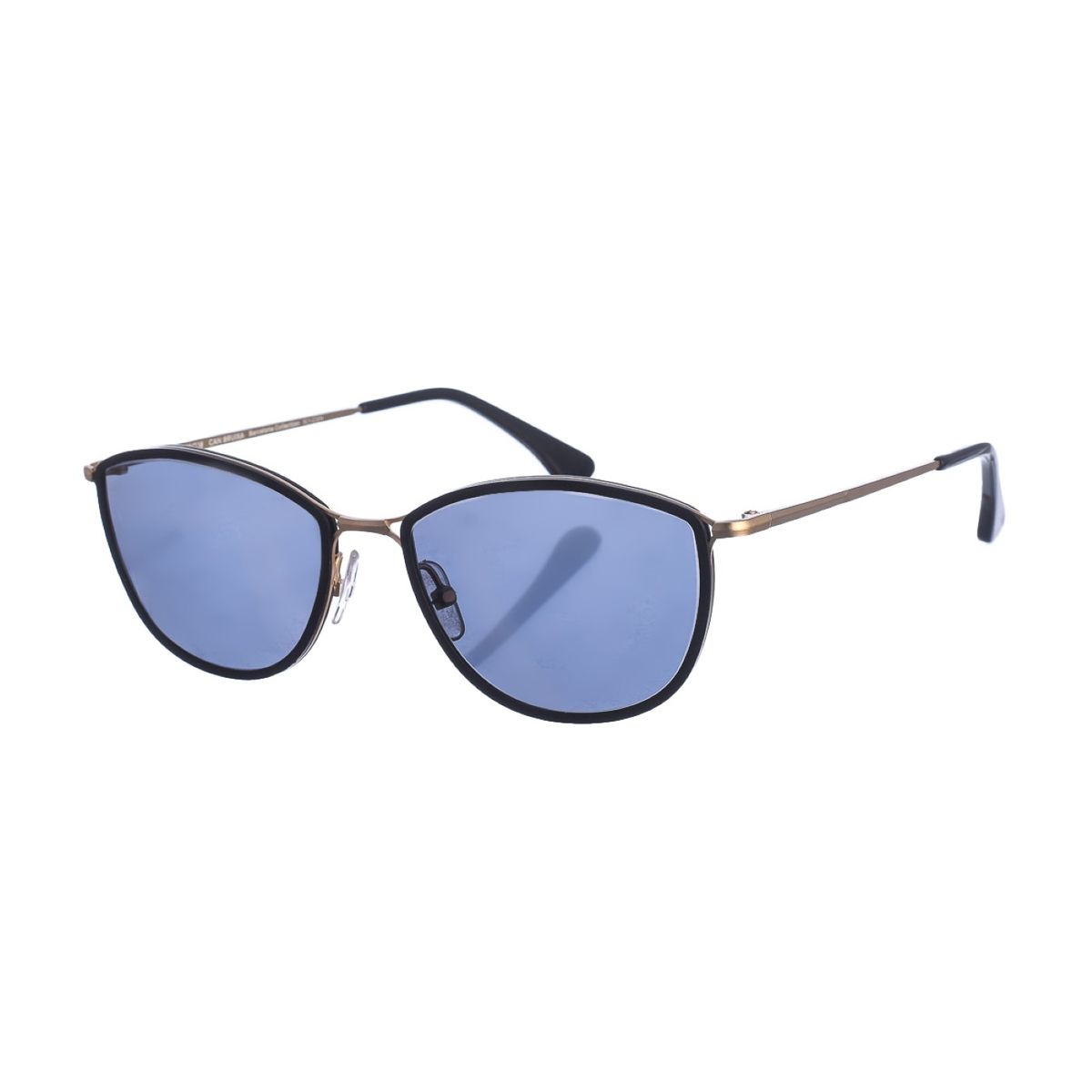 Cat-Eye-Sonnenbrille aus Materialmix