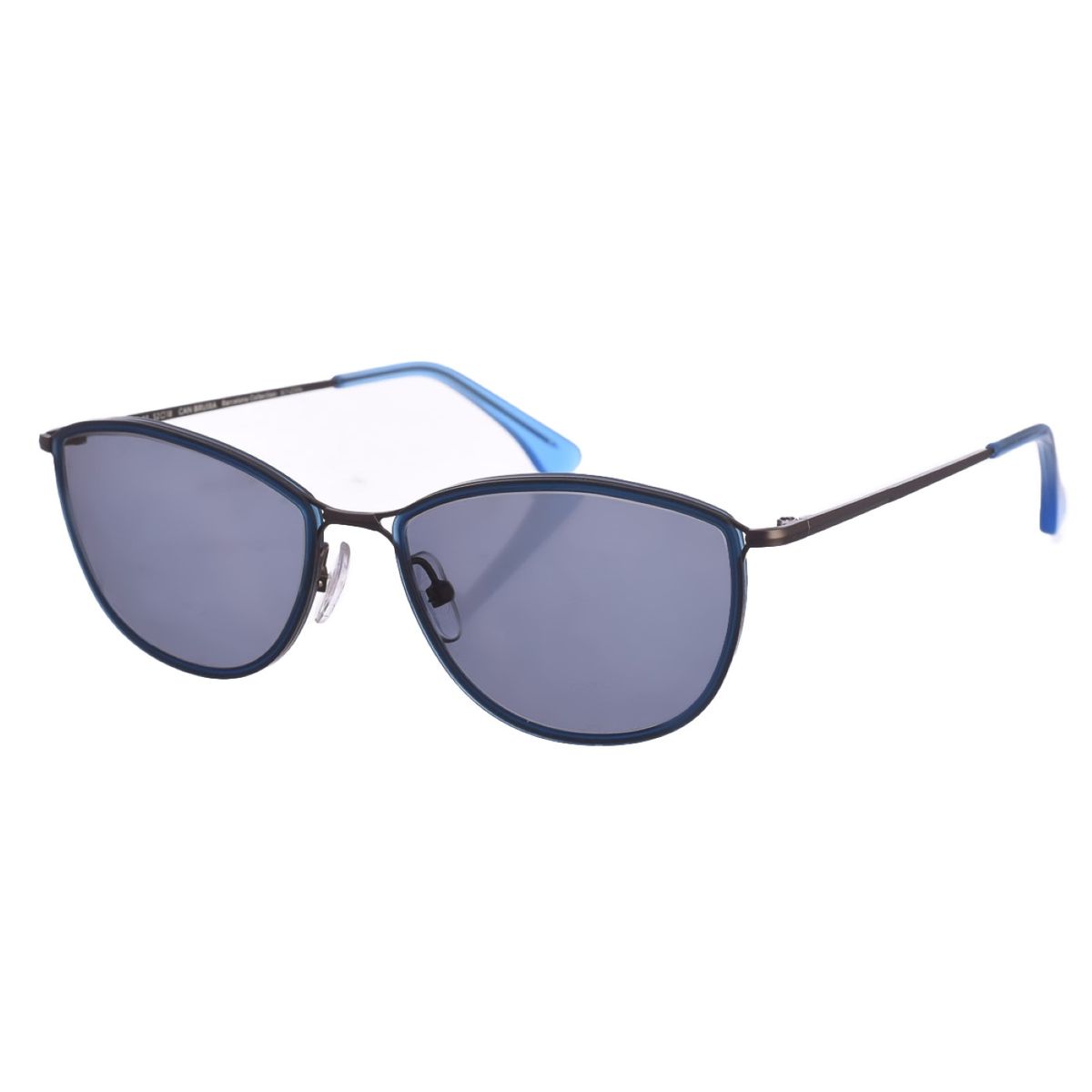 Cat-Eye-Sonnenbrille aus Materialmix