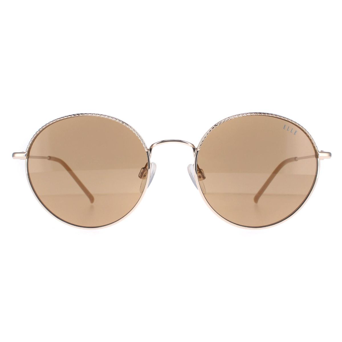 Elegante runde Metall-Sonnenbrille