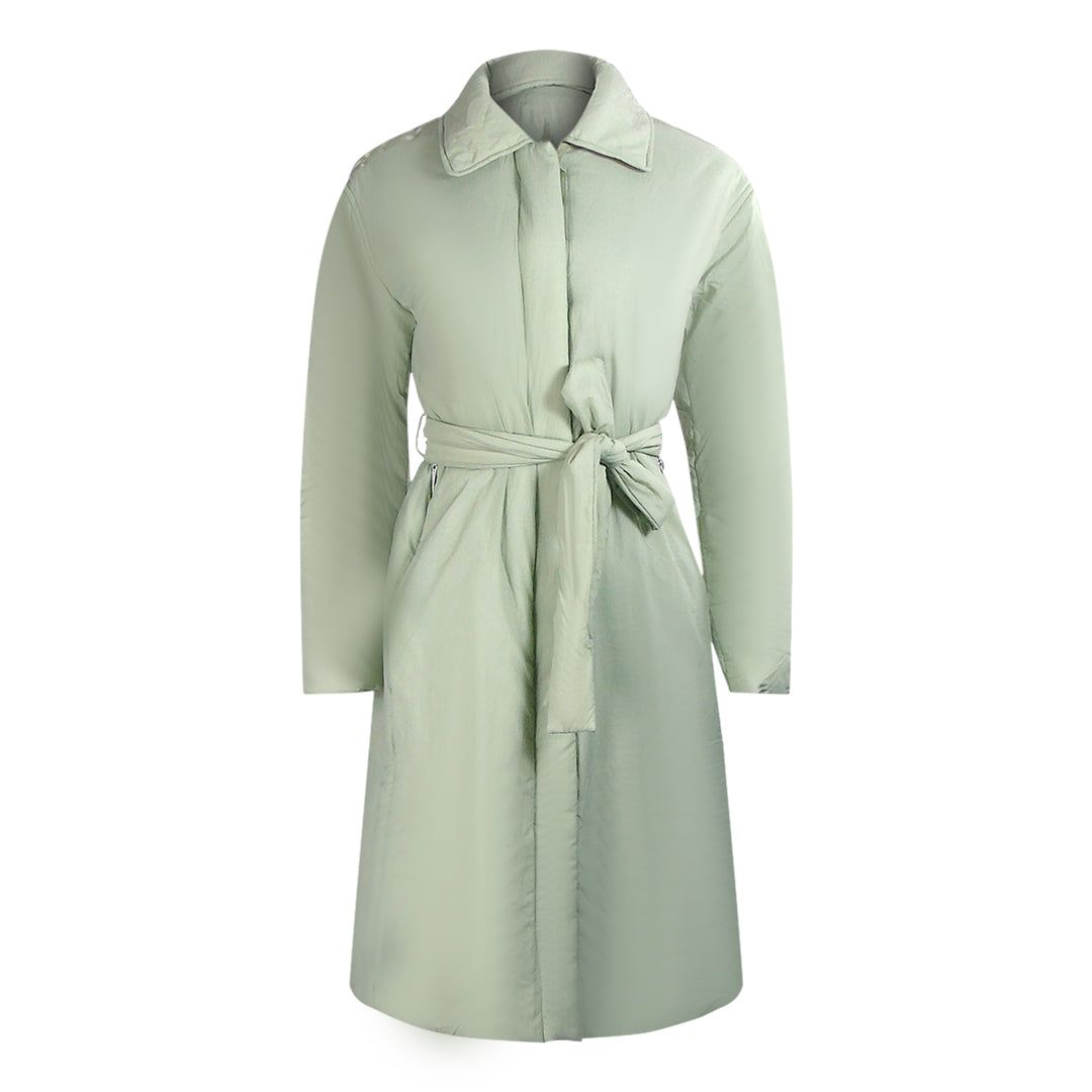 Wattierter Oversize-Wickel-Look