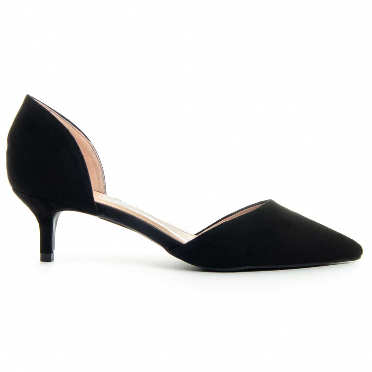 Spitze D'Orsay Kitten-Heels