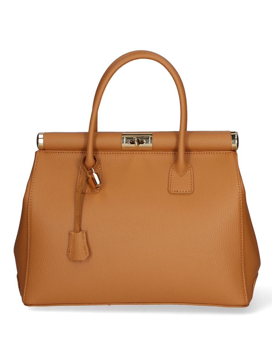 Elegante Handtasche aus genarbtem Leder
