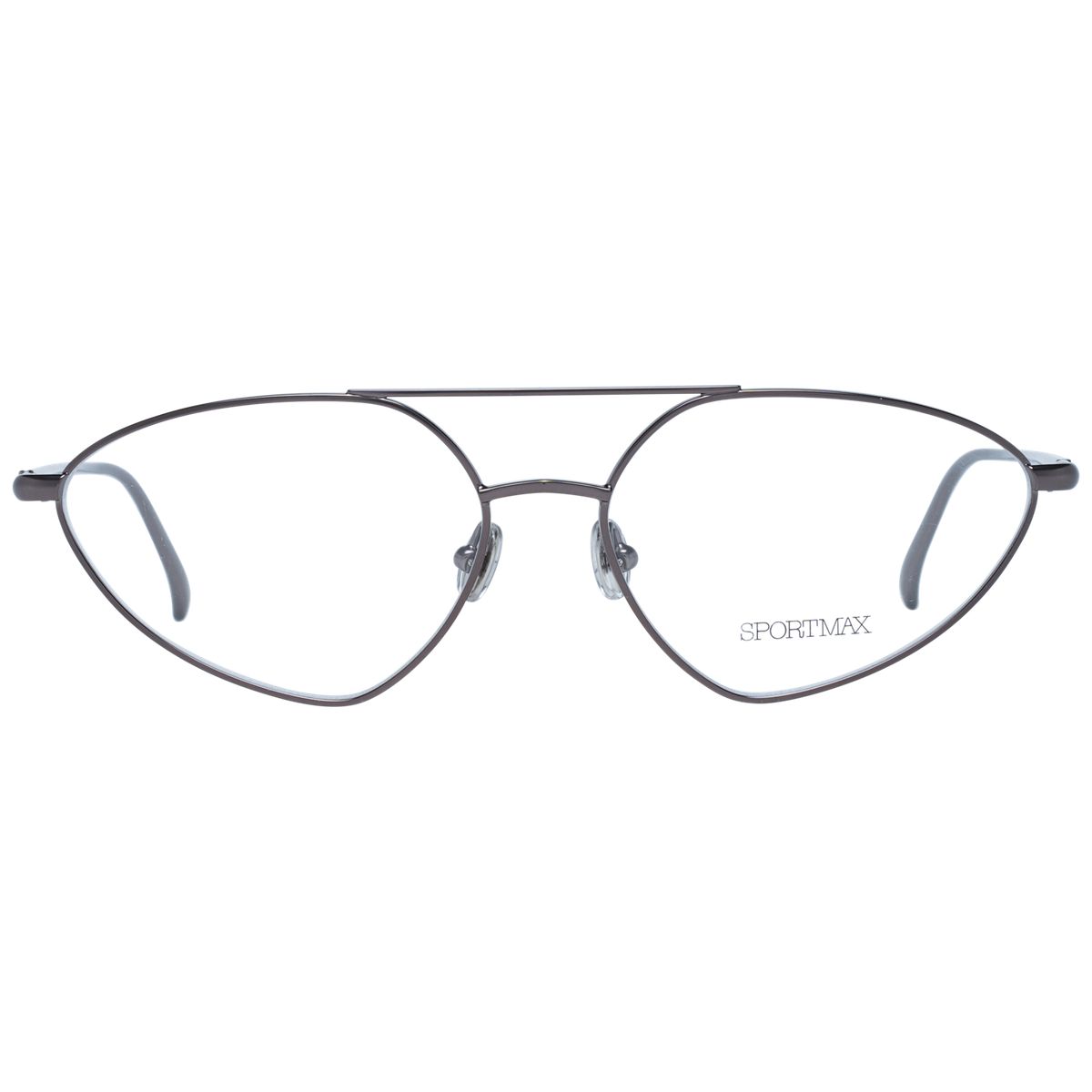 Geometrische Metallbrille mit Doppelsteg