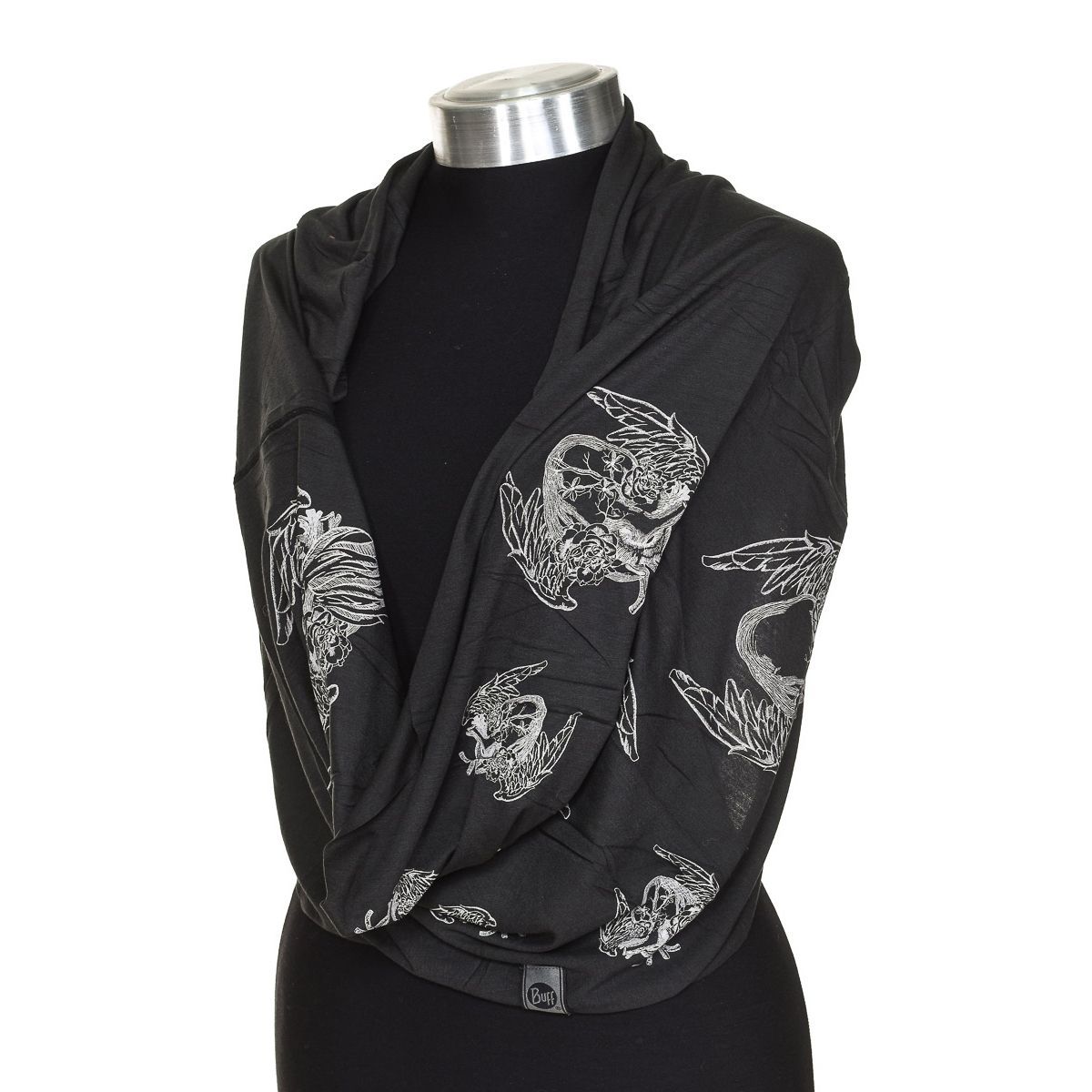 Infinity-Schal mit Angel-Heart-Print