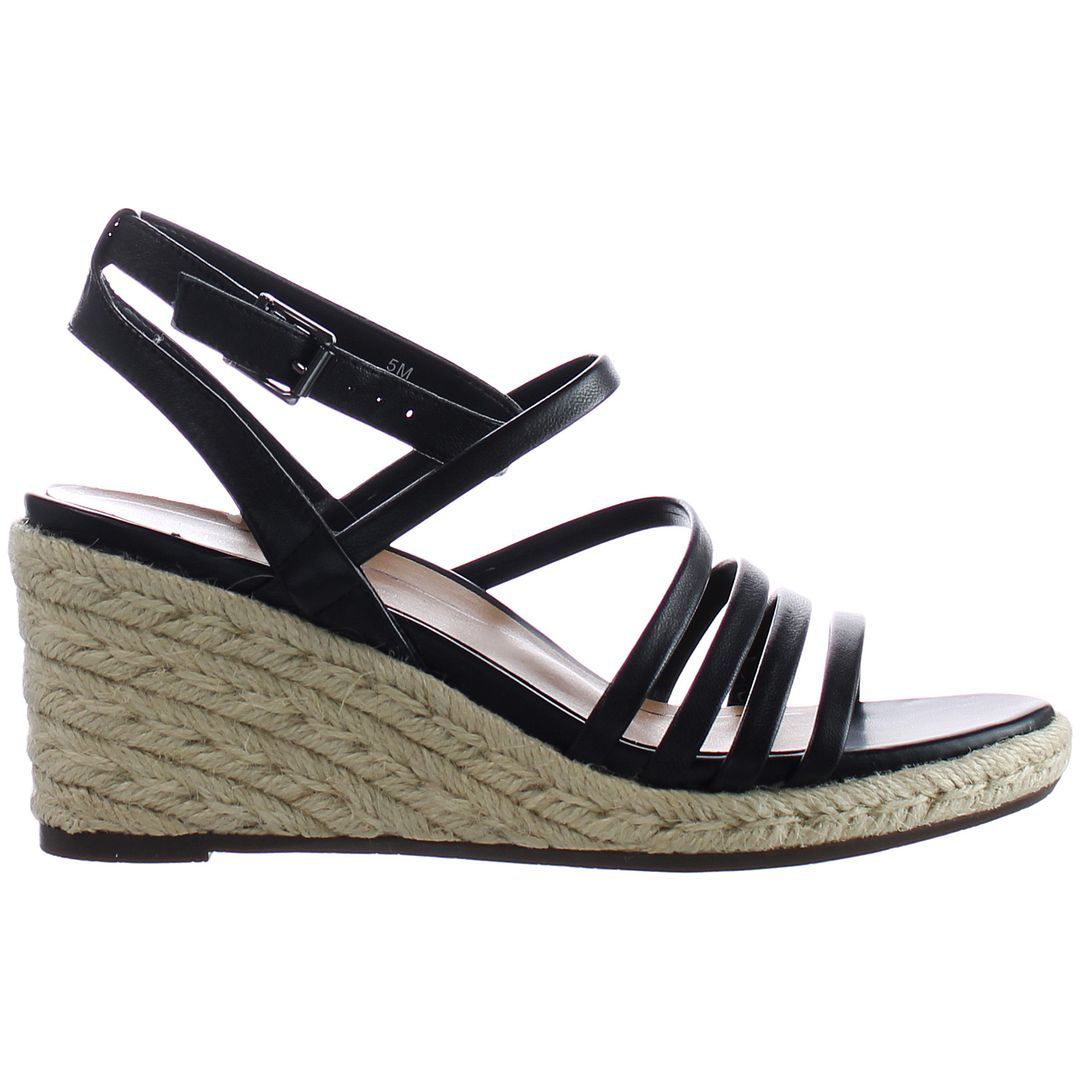 Riemchen-Espadrilles mit Keilabsatz