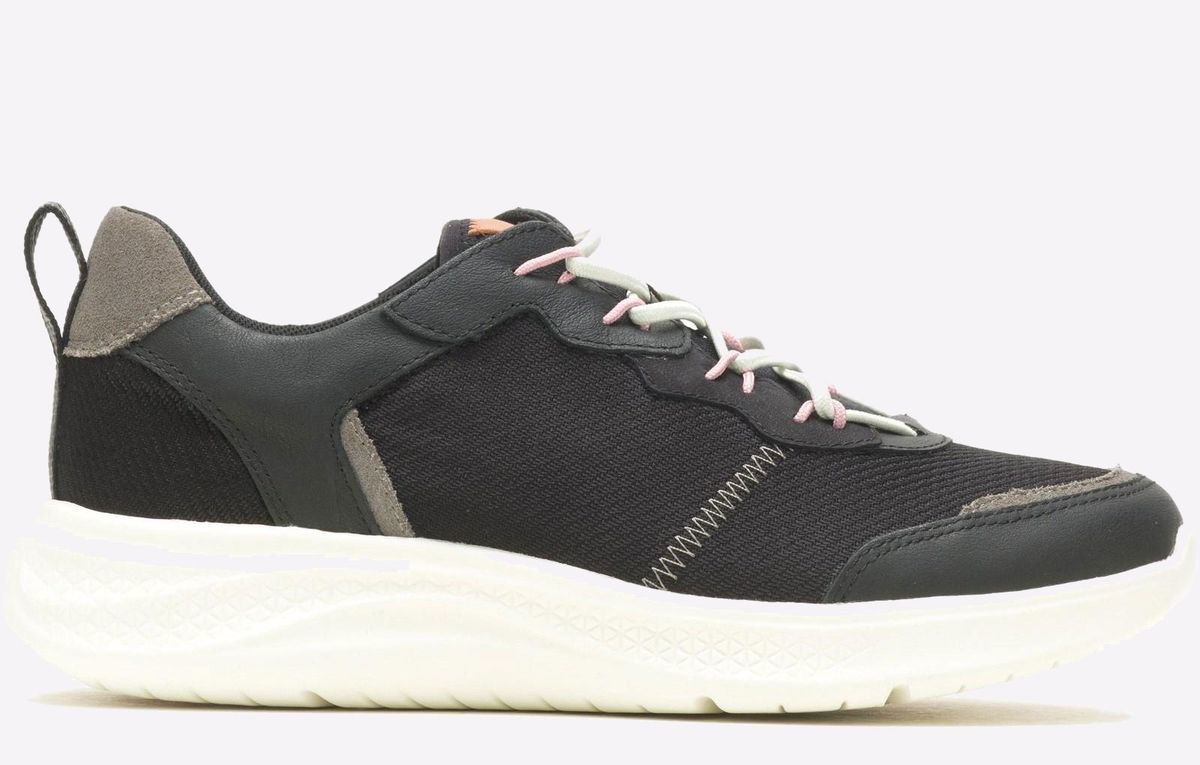 Leder-Sneaker mit Bungee-Schnürung