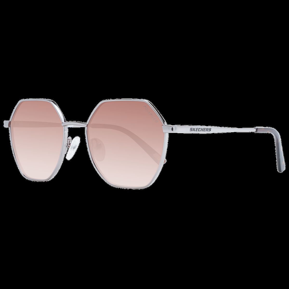 Geometrische Siebeneck-Sonnenbrille mit Farbverlauf