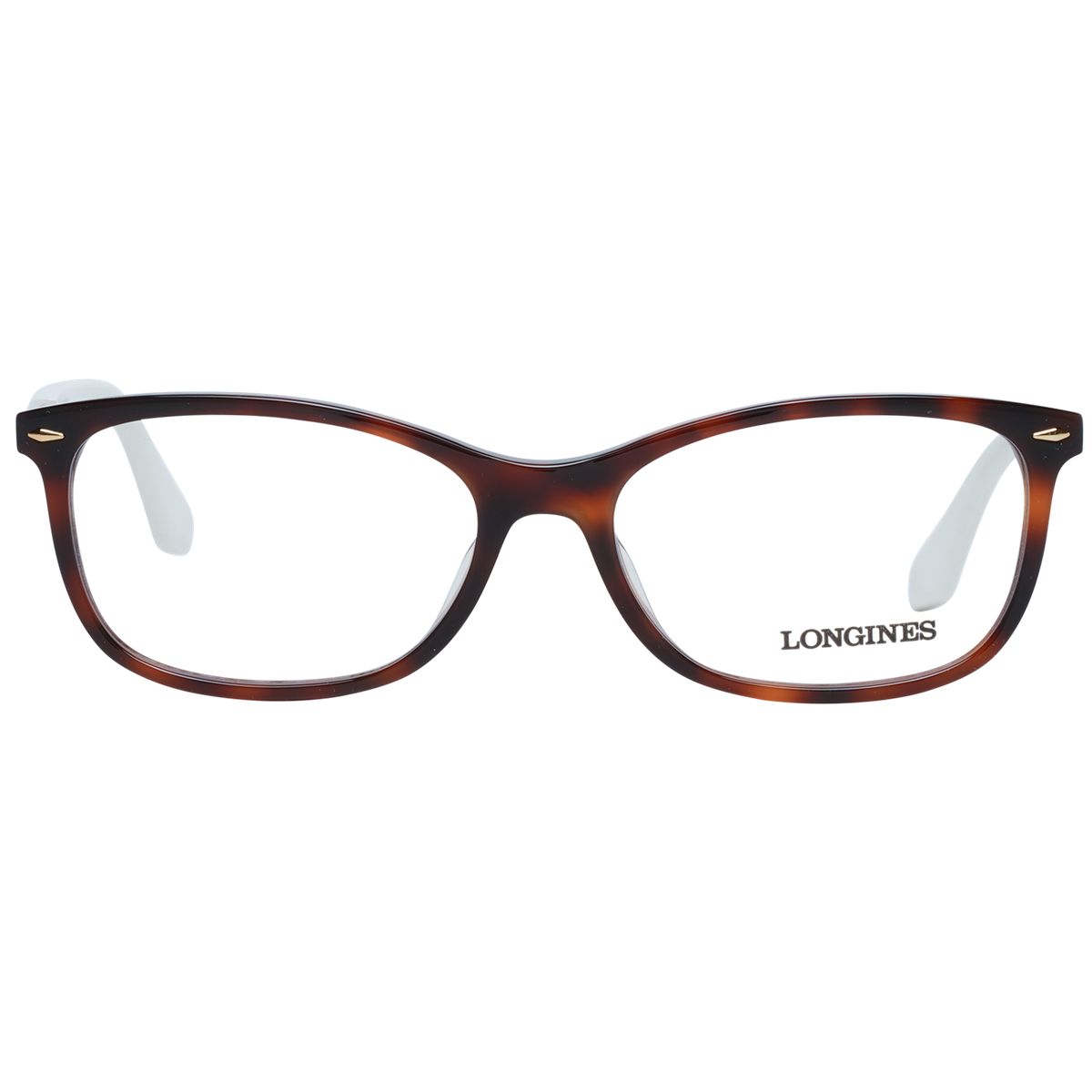 Elegantes Rechteckiges Brillengestell in Schildpatt-Optik