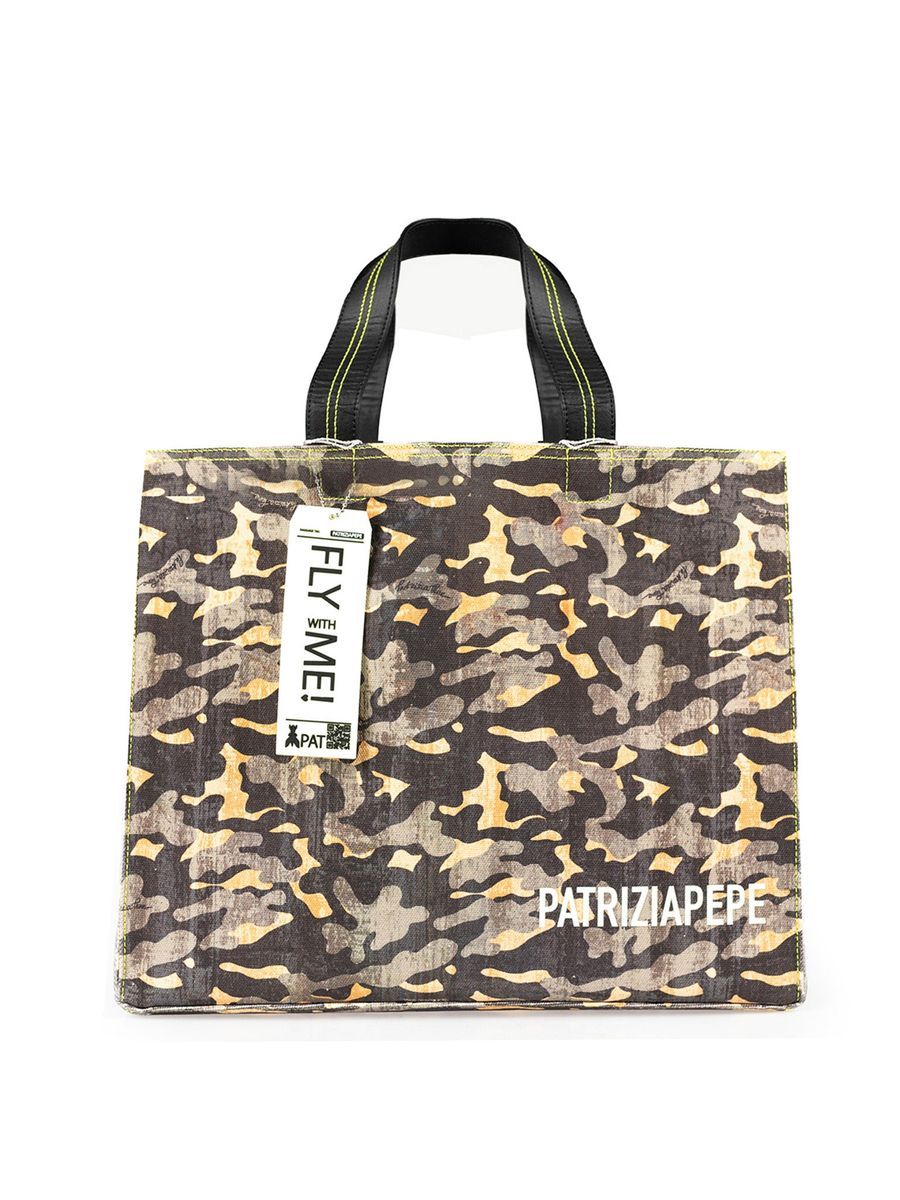 Großer Shopper mit Camouflage-Muster