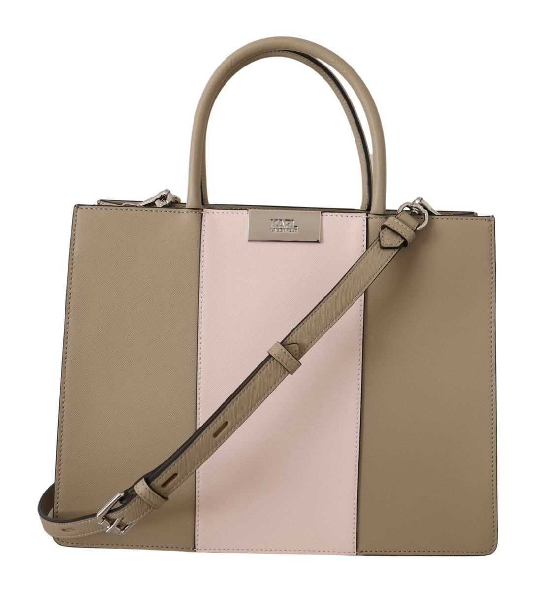 Strukturierte Tasche im Color-Blocking
