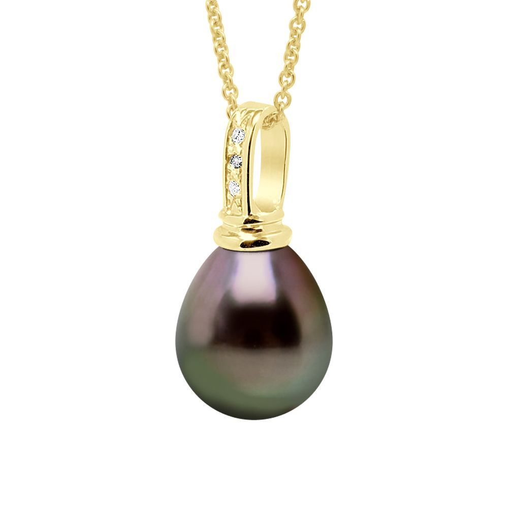 Eleganter Tahiti-Perlen-Diamant-Anhänger