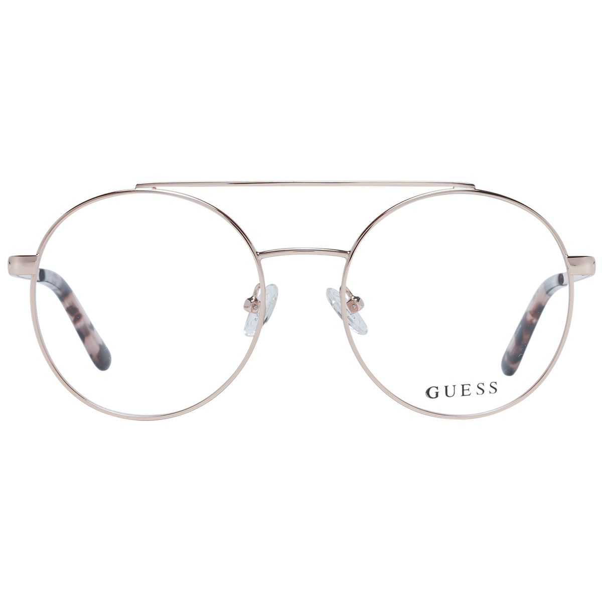 Runde Metallbrille mit Doppelsteg