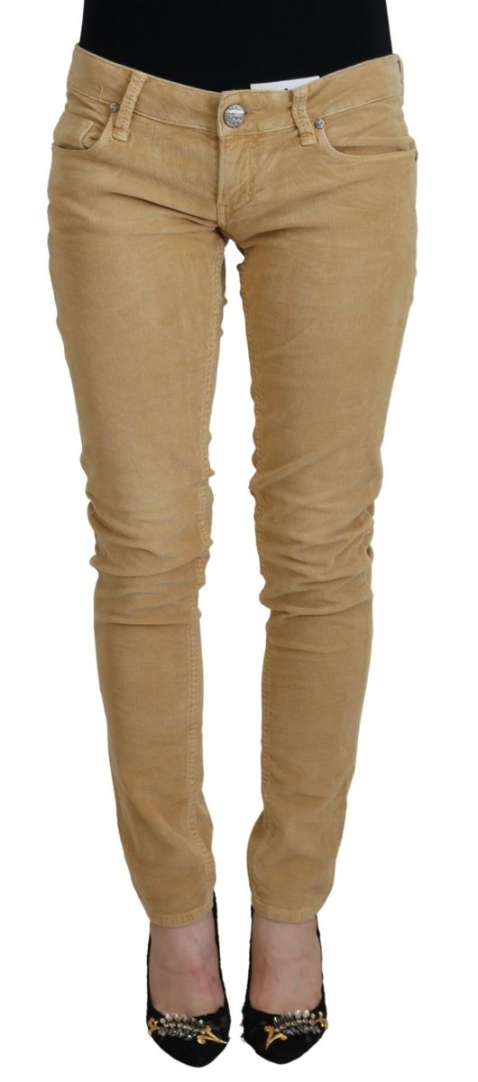 Skinny Cordhose mit niedriger Taille