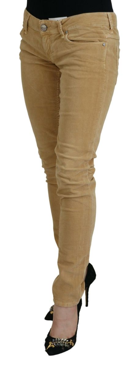 Skinny Cordhose mit niedriger Taille