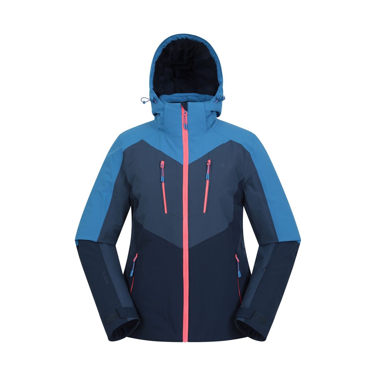 Wasserdichte isolierte Color-Block Skijacke