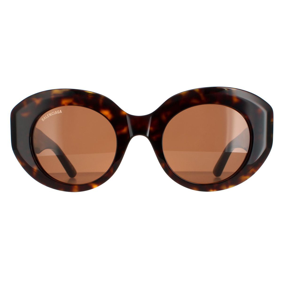Klobige ovale Schildpatt-Sonnenbrille