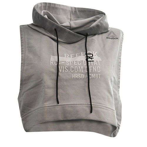 Ärmelloser Crop-Hoodie mit Grafik