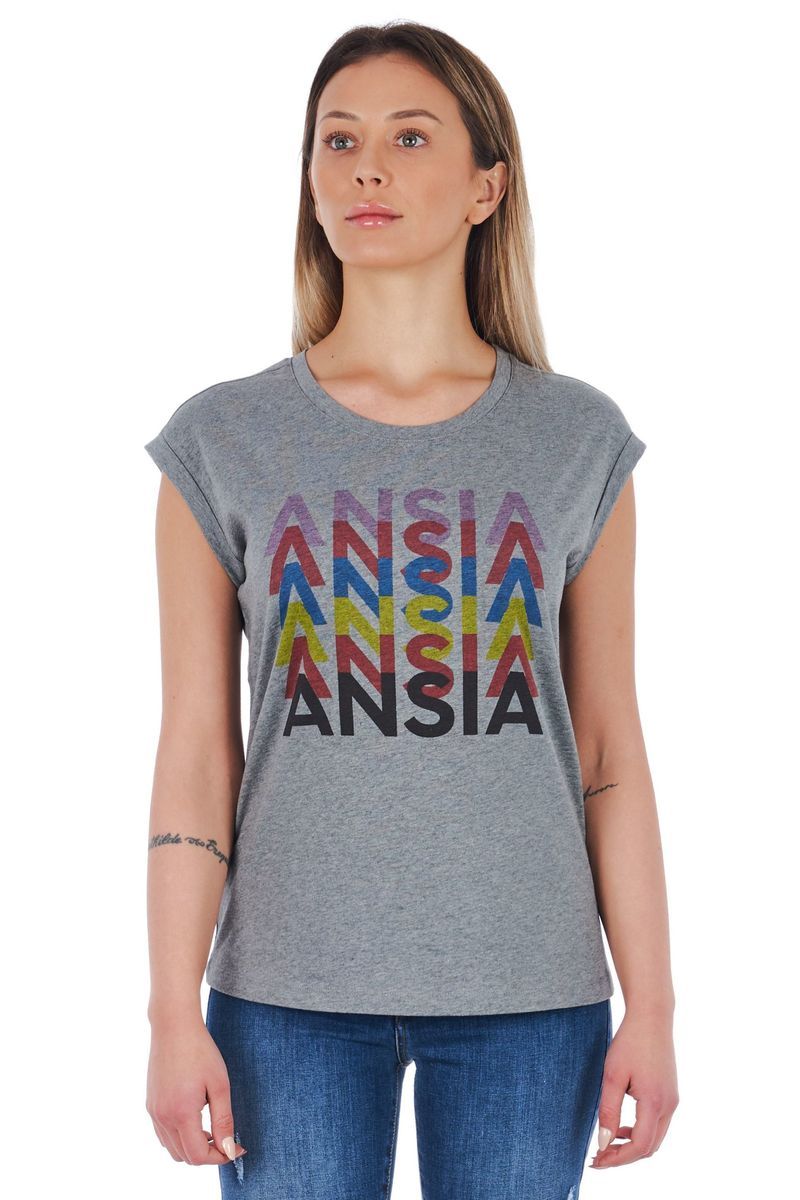 T-Shirt mit Grafik-Slogan-Print