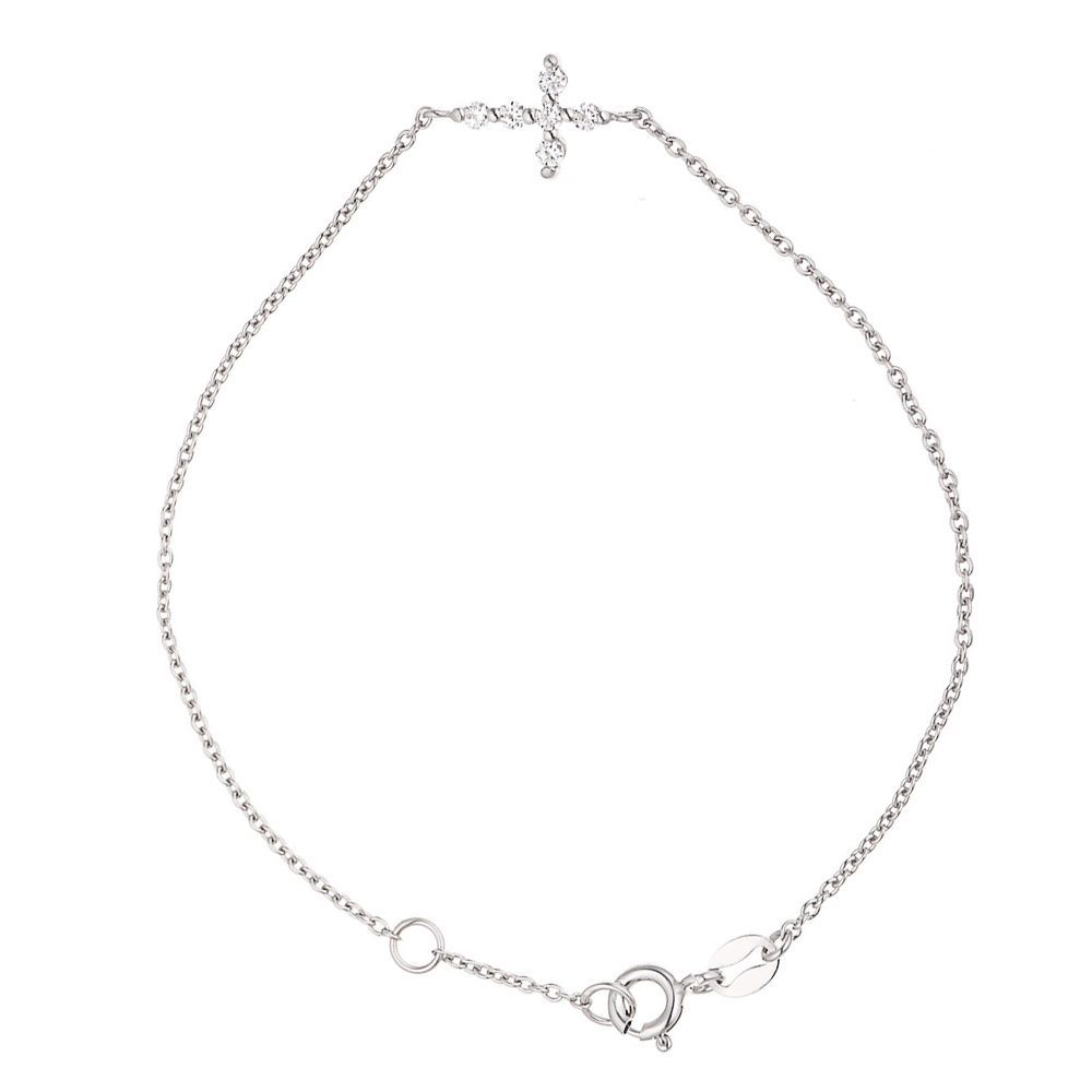 Sterlingsilber-Armband mit Kreuzanhänger