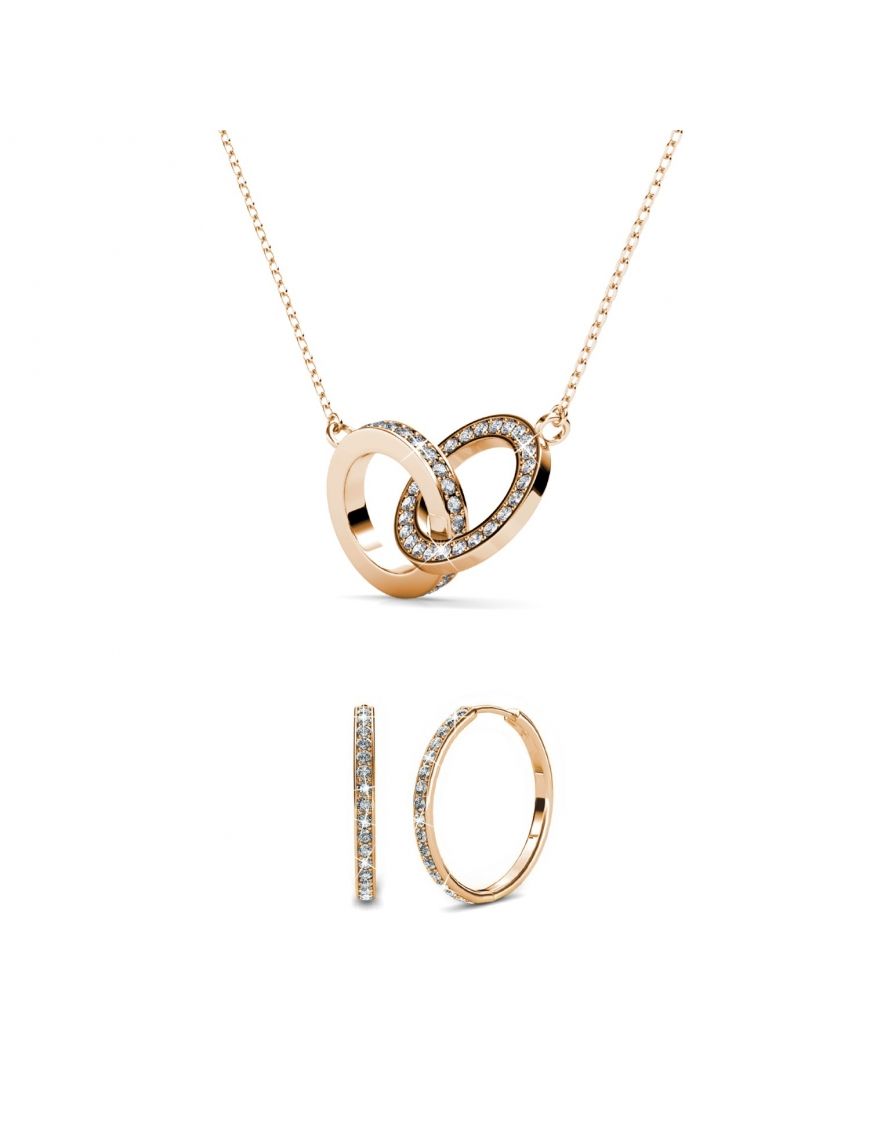 Schmuckset mit verschlungenen Kreisen