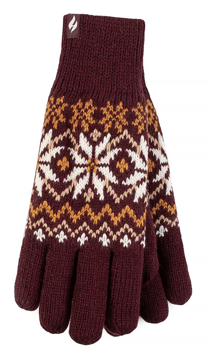 Thermohandschuhe mit Fair-Isle-Muster