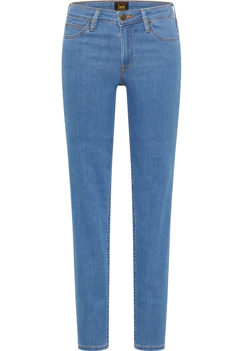 Hochtaillierte Skinny-Jeans aus Denim