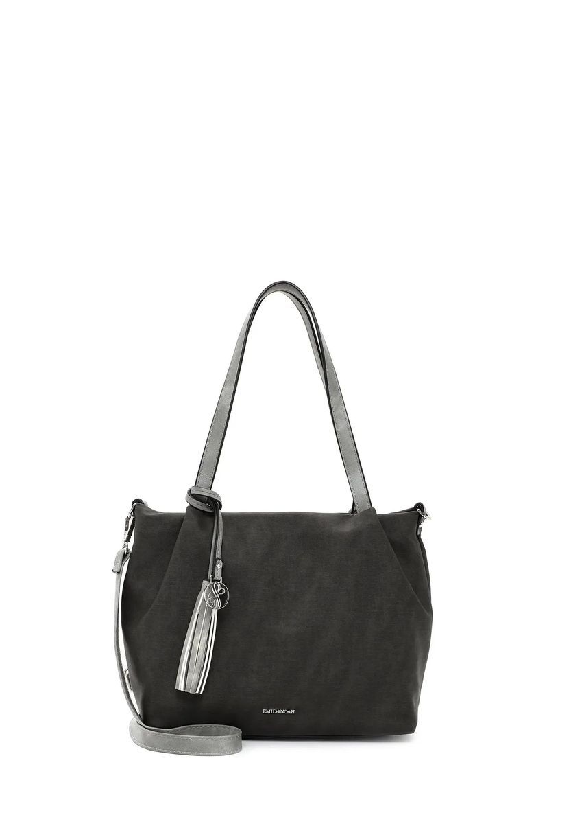 Shopper in Web-Optik mit Quaste