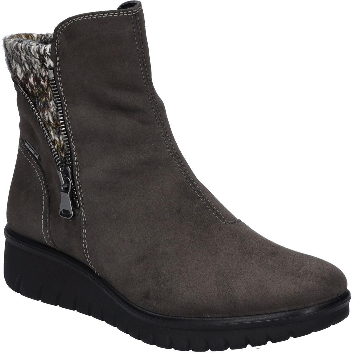 Stiefeletten mit Strickbündchen