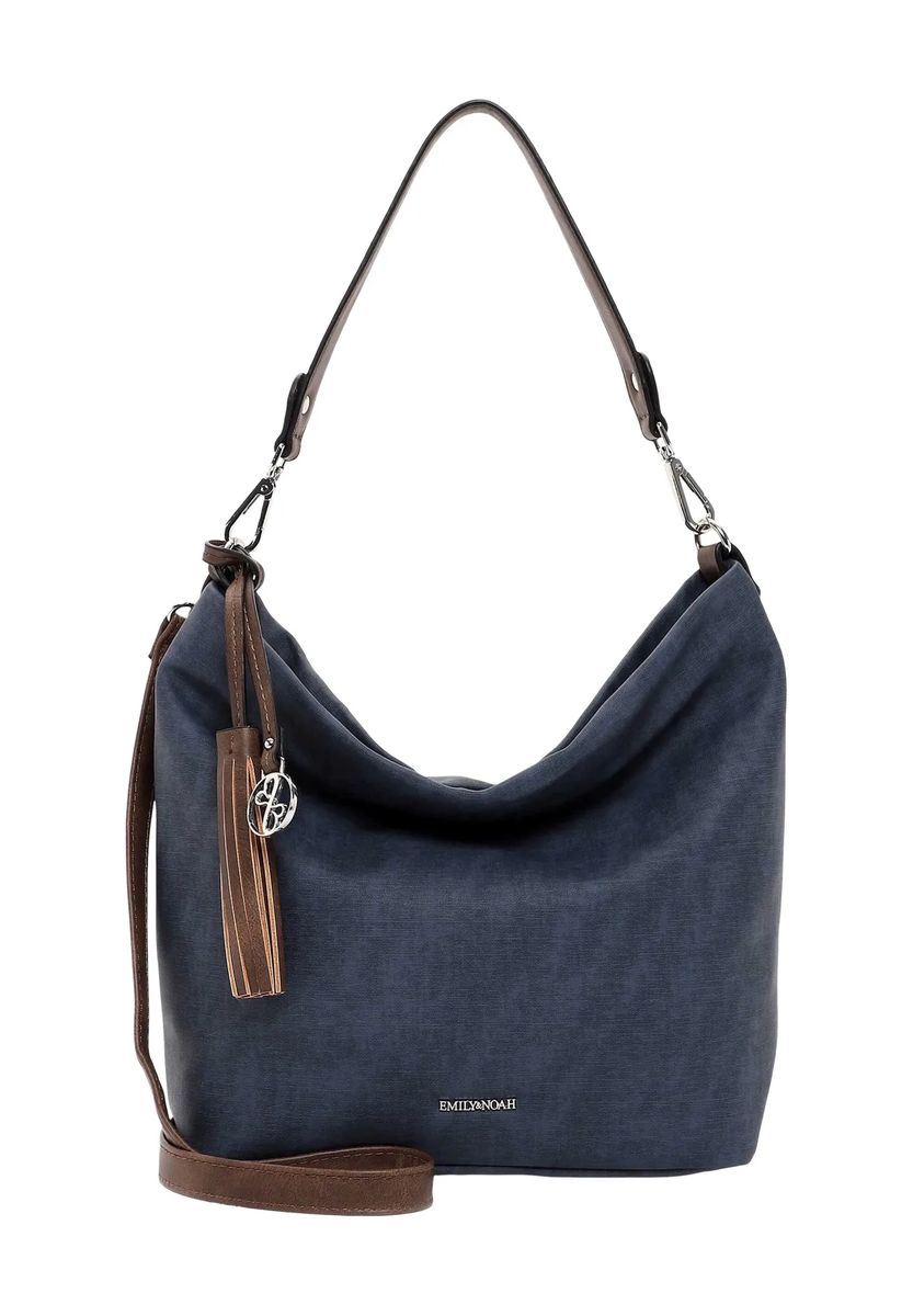 Vielseitige Hobo-Handtasche in Narbenoptik