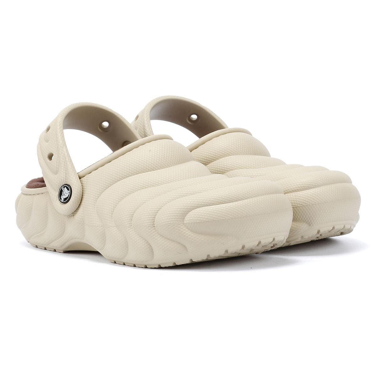 Gefütterte Puffer-Clogs mit Riemen
