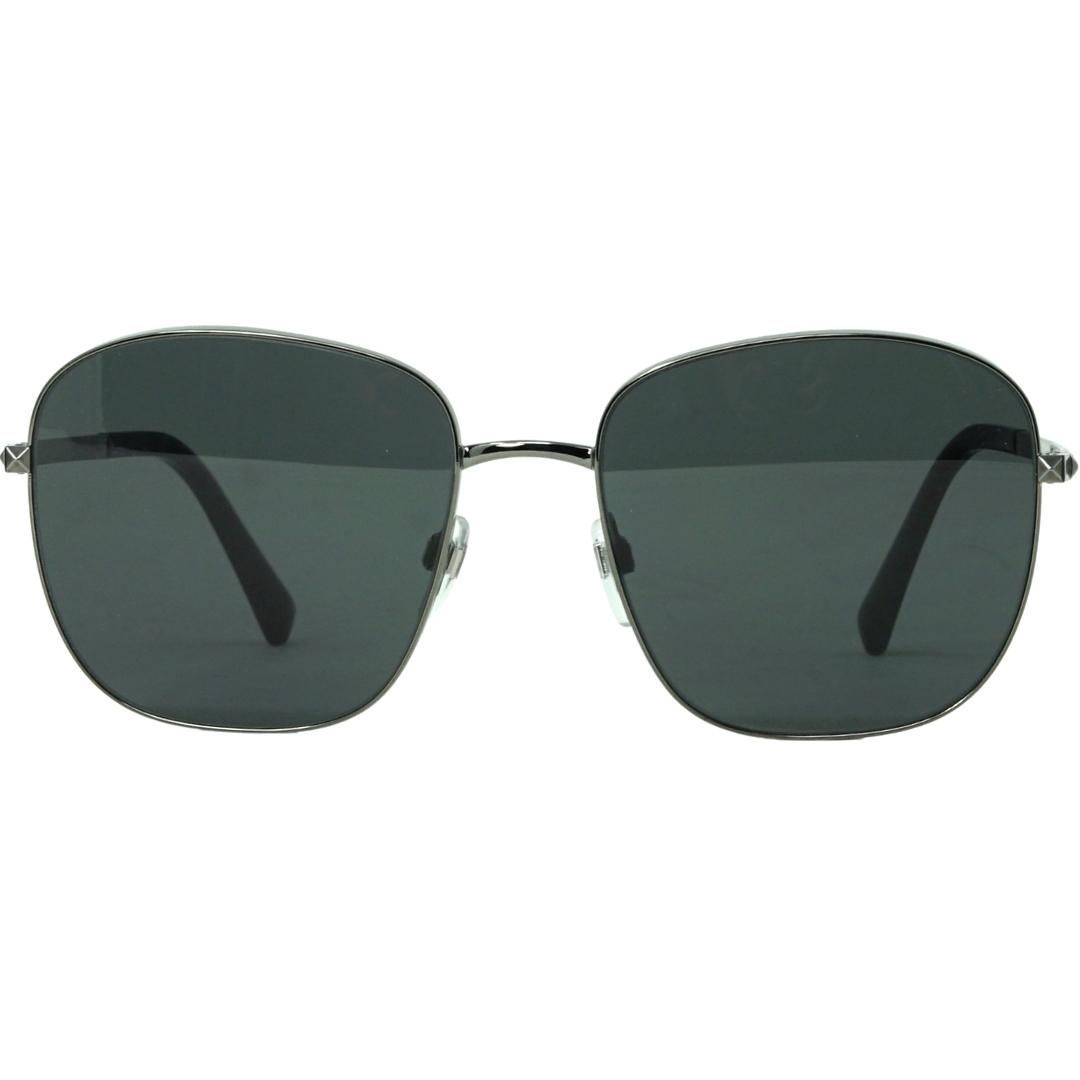 Übergroße quadratische Metall-Sonnenbrille