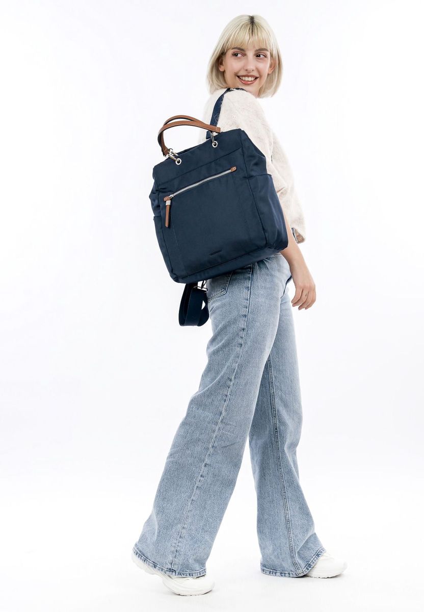 Funktionaler Nylon-Rucksack mit Handgriff
