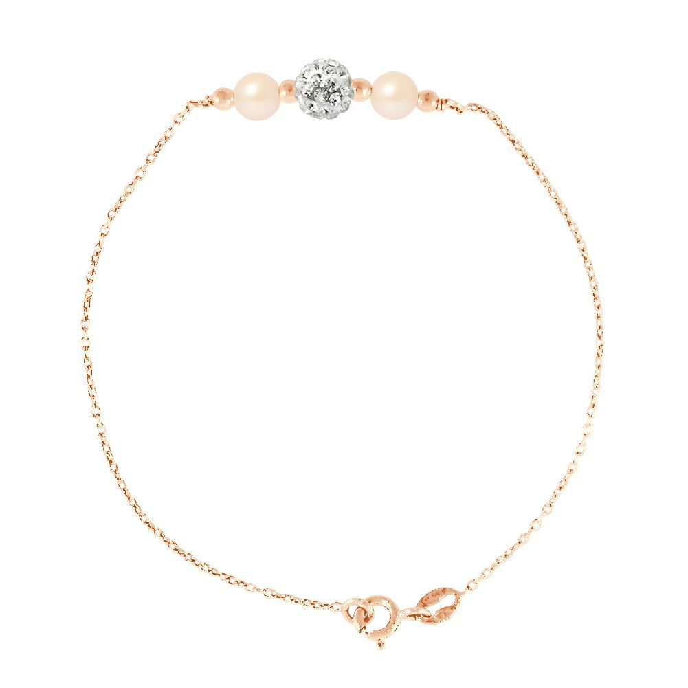 Zartes Süßwasserperlen-Armband mit Kristallen