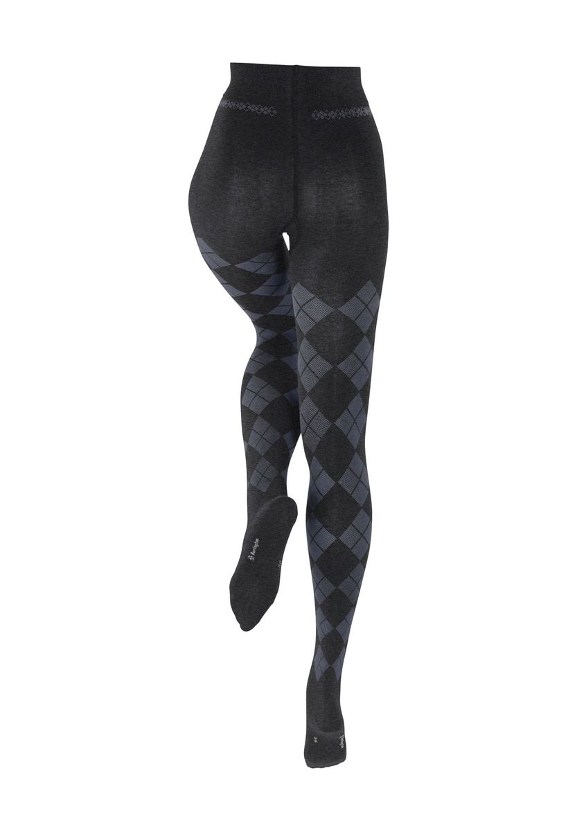 Feinstrumpfhose mit Argyle-Muster