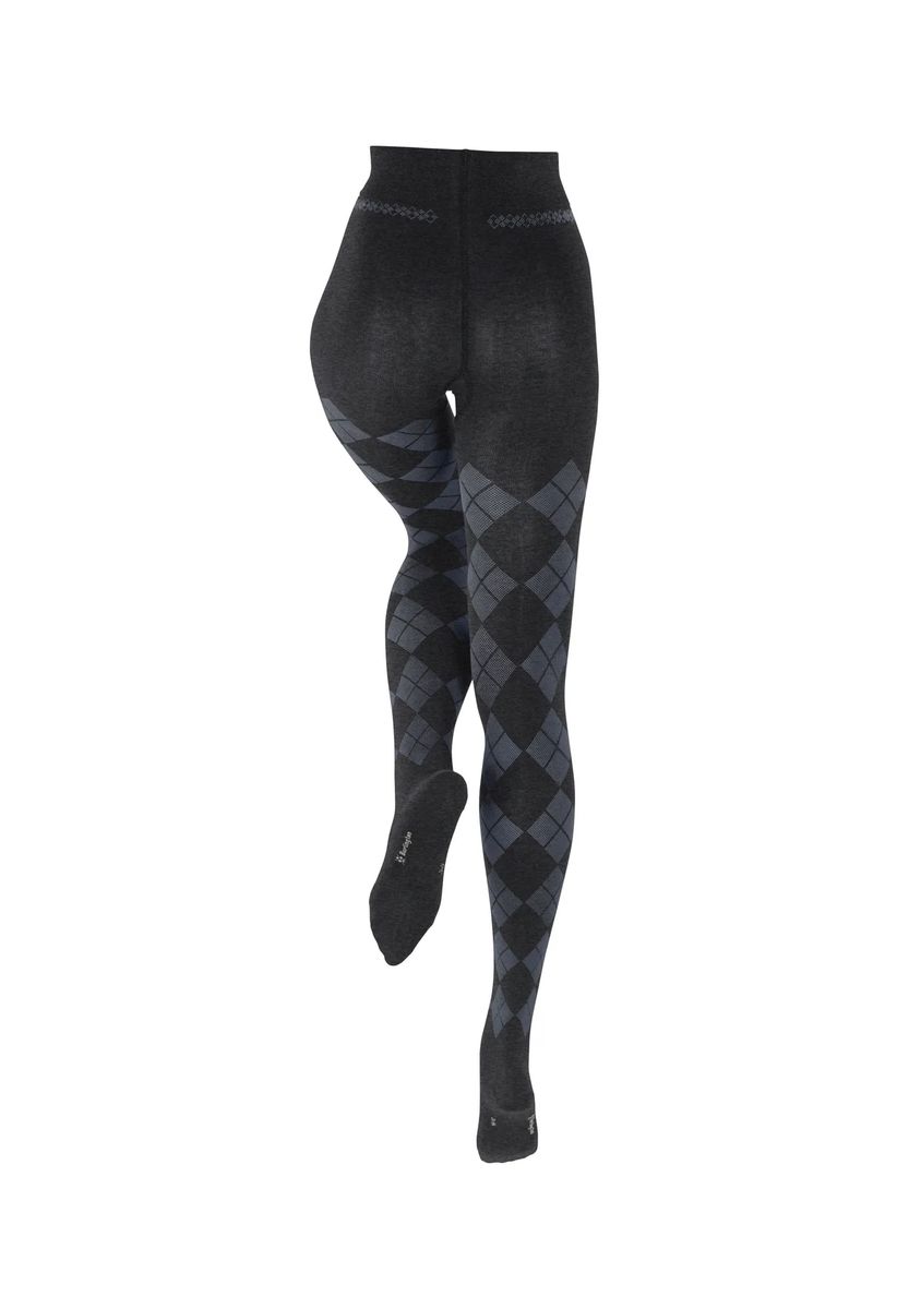 Feinstrumpfhose mit Argyle-Muster