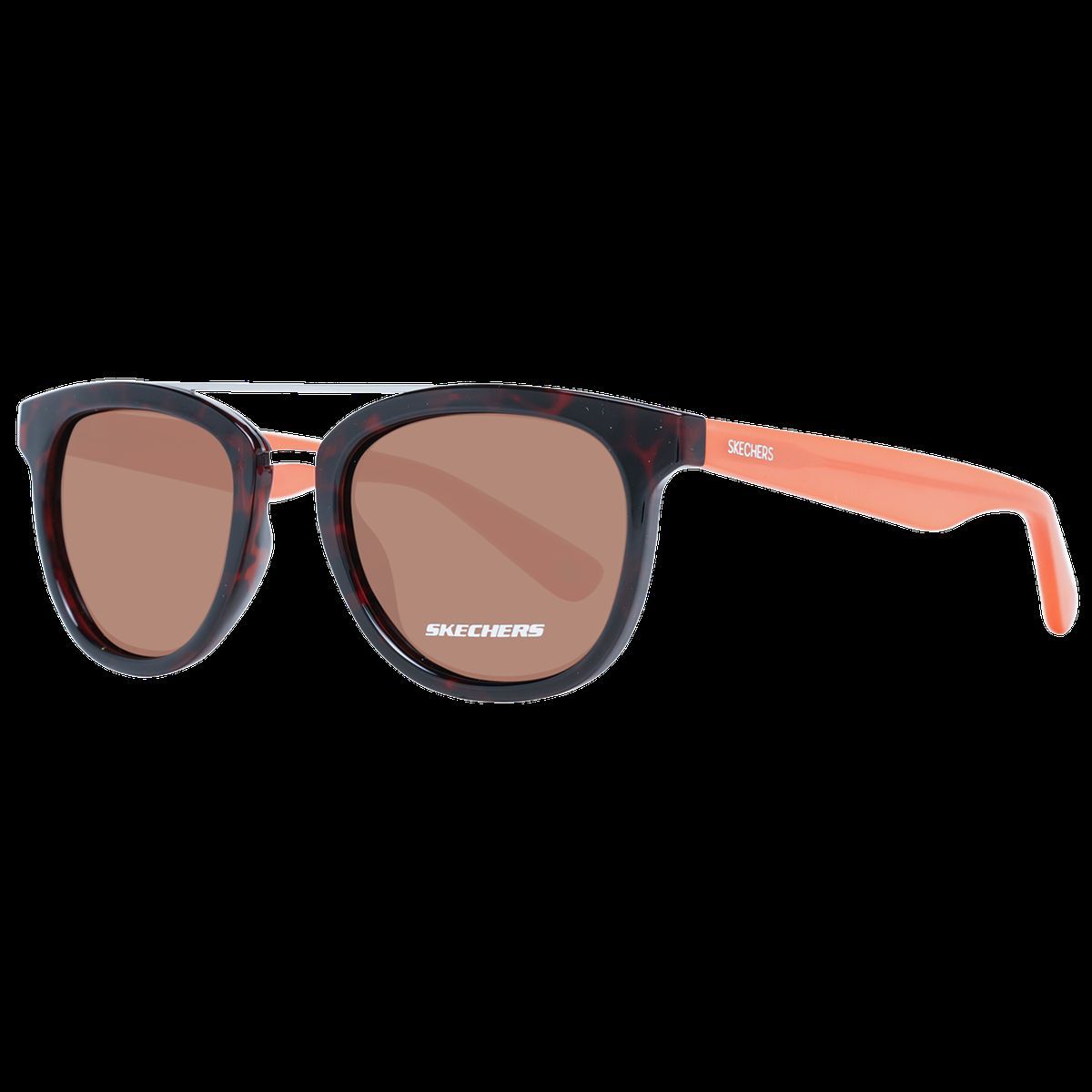 Moderne Quadratische Sonnenbrille in Schildpattoptik