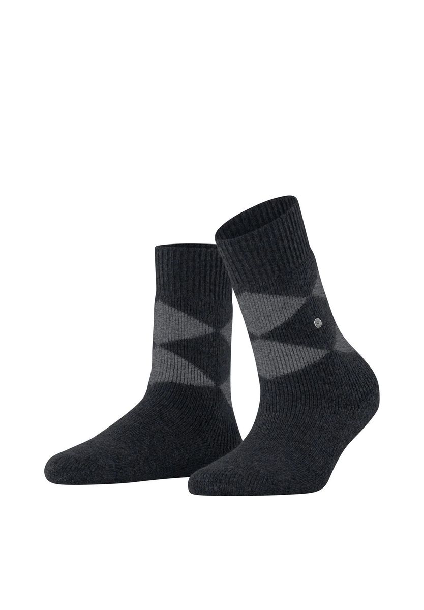 Socken mit Rautenmuster aus Wollmischung