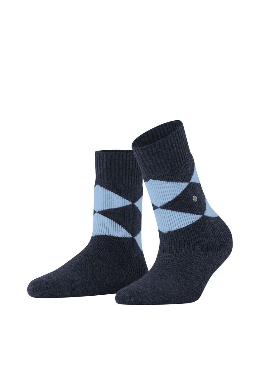 Wollmischung-Socken mit Argyle-Muster