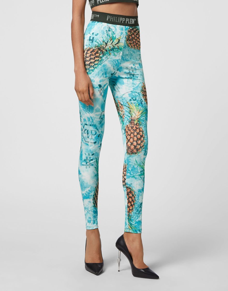 Verzierte Leggings im Pineapple Skies Design