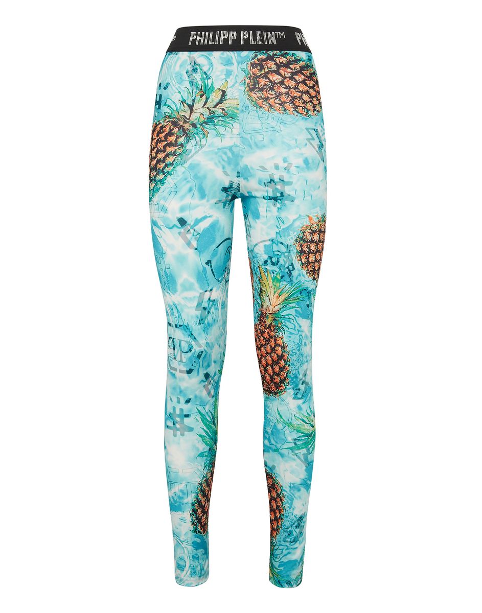 Verzierte Leggings im Pineapple Skies Design