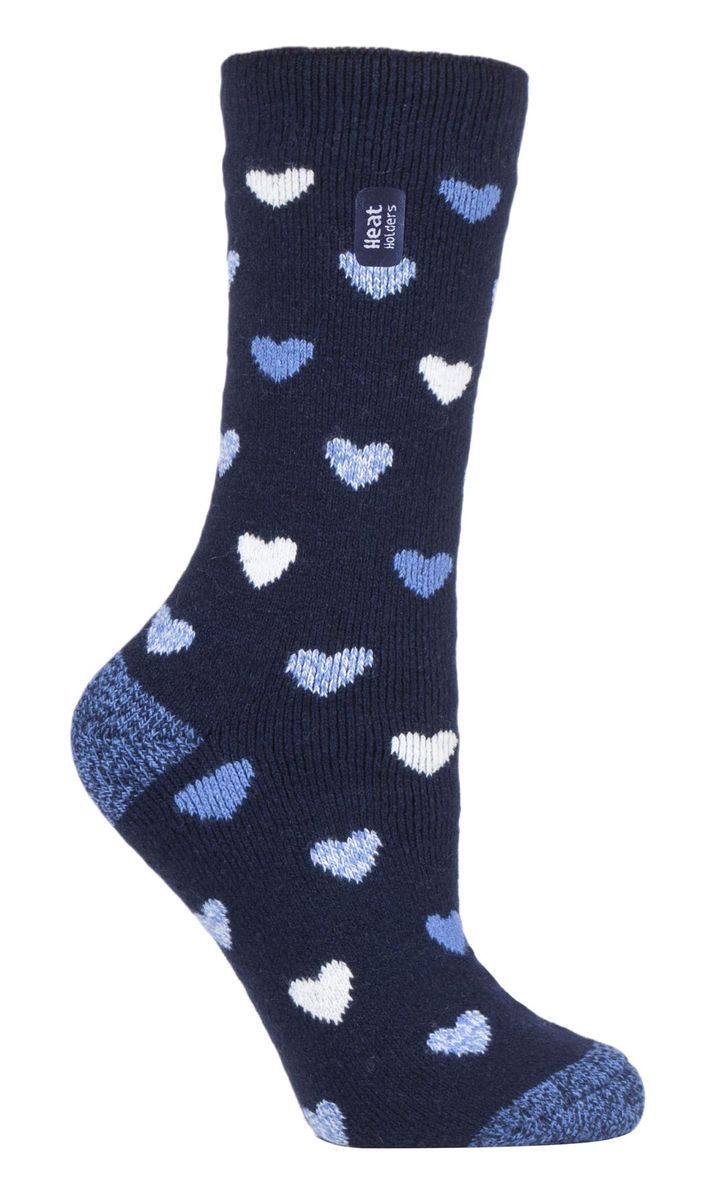 Thermosocken mit Herzmuster